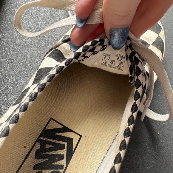 Vans Authentic Platform Checkerboard Sneakers | Women’s 6.5 - Picture 5 of 5